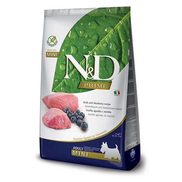 N&D PRIME Dog Adult Mini Lamb (bárány és áfonya) 2,5 kg