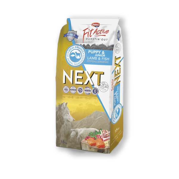 FitActive Next Puppy & Junior Lamb & Fish 15 kg