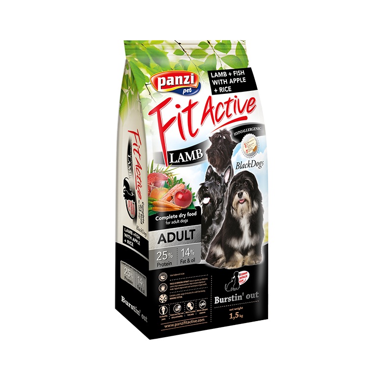 FitActive Adult BlackDogs Lamb & Fish 1,5 kg