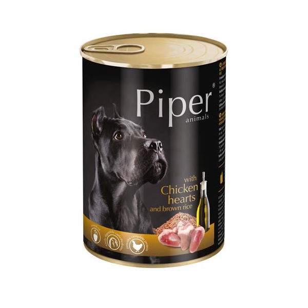 Piper Adult Chicken Hearts & Brown rice (csirkeszív-barna rizs) 400 g