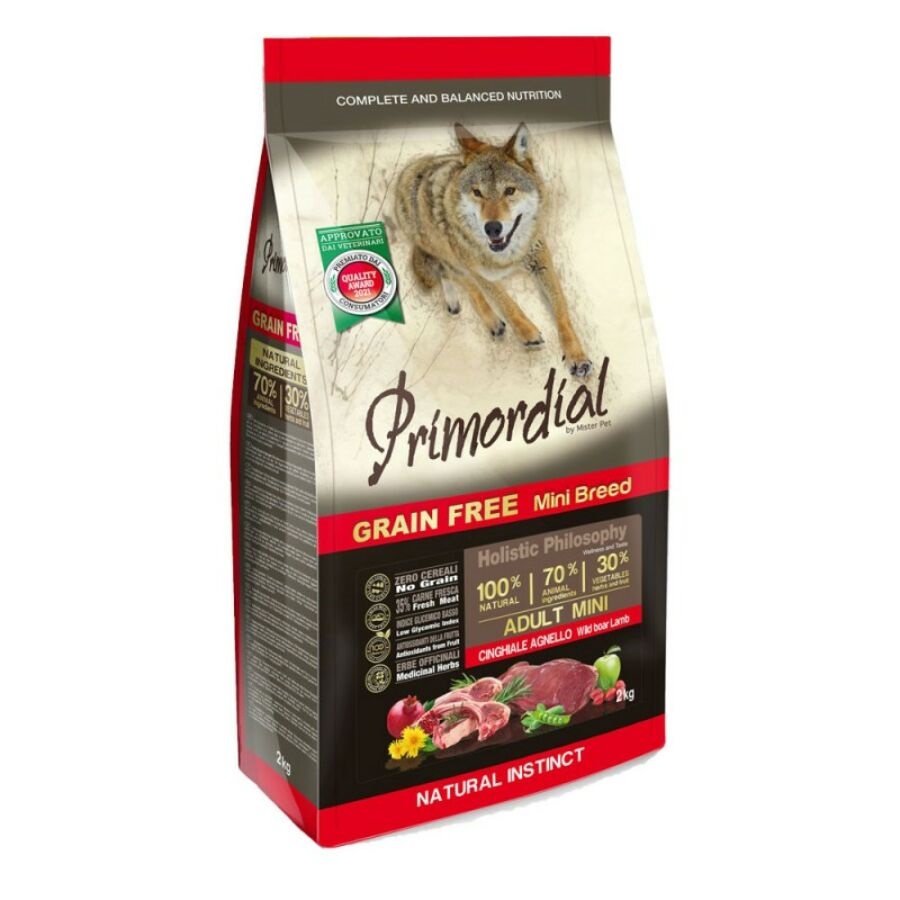 Primordial Grain Free Adult Mini vaddisznó és bárány 6 kg