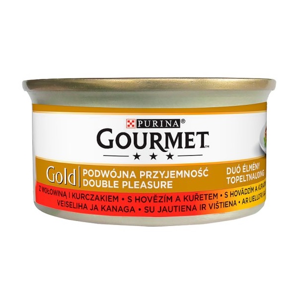 Gourmet Gold Duó Élmény csirkével és marhával 85 g