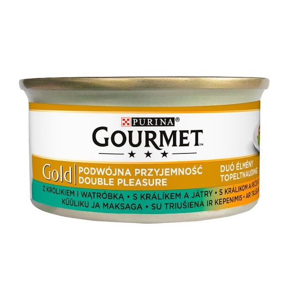 Gourmet Gold Duó Élmény nyúllal és májjal 85 g
