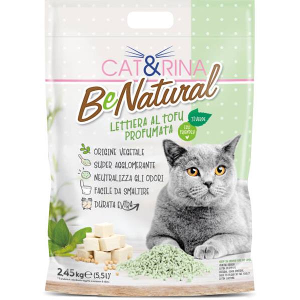CAT RINA tofu macskaalom zöld tea illattal 5,5 l