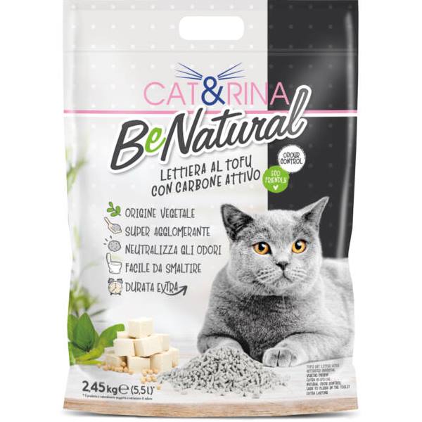 CAT RINA tofu macskaalom aktív szénnel 5,5 l