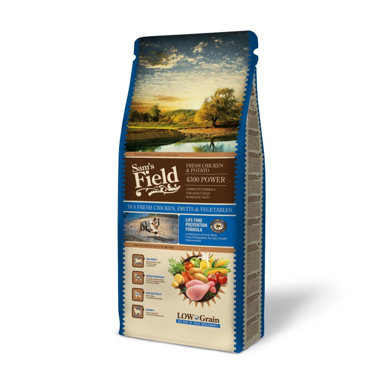 Sam's Field Low Grain 4300 Power Fresh Chicken & Potato 13 kg