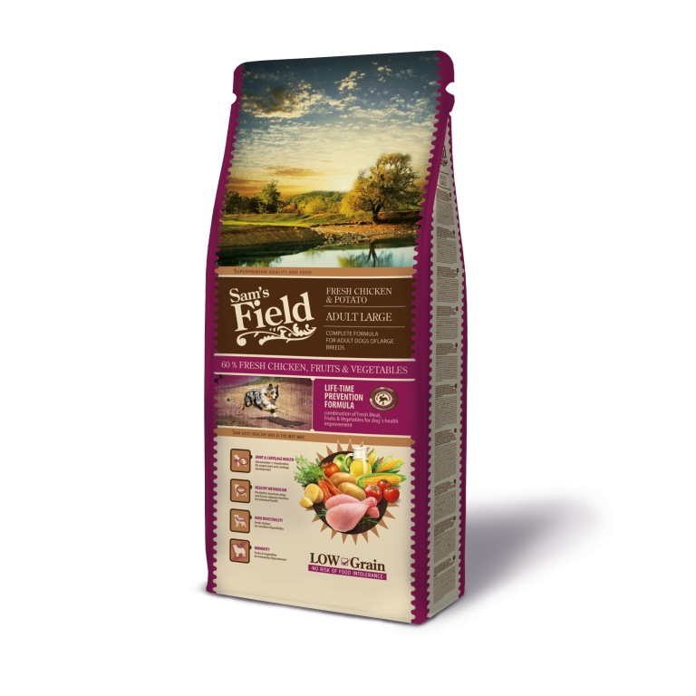 Sam's Field Low Grain Adult Large Fresh Chicken & Potato (2x13 kg)