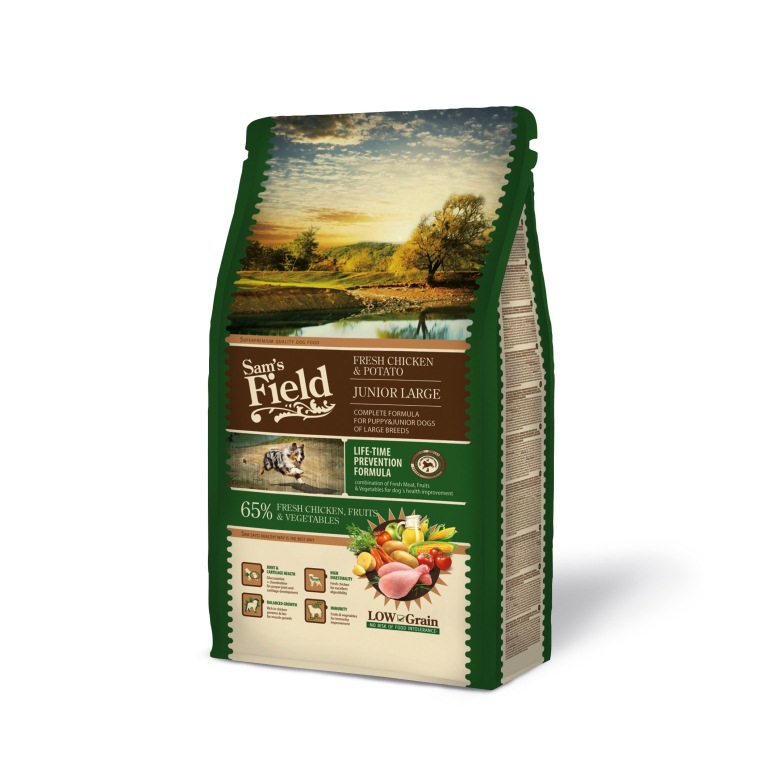 Sam's Field Low Grain Junior Large Fresh Chicken & Potato 2,5 kg