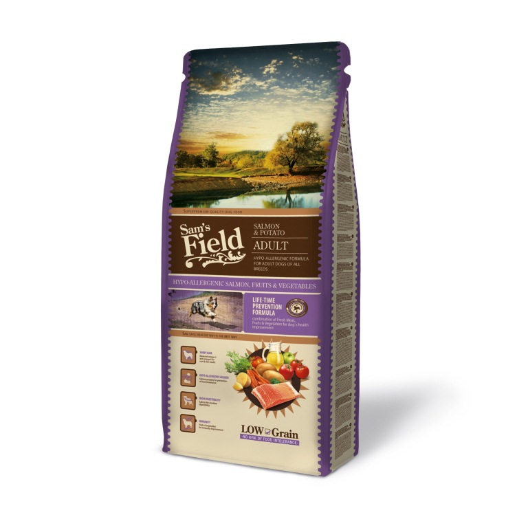 Sam's Field Low Grain Adult Salmon & Potato 13 kg