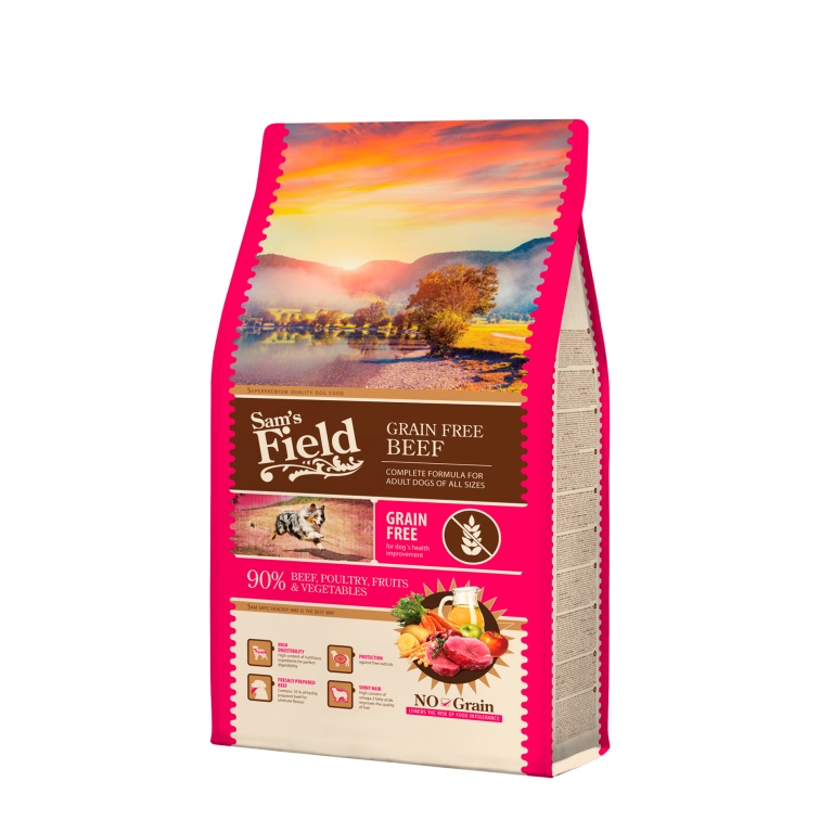 Sam's Field Grain Free Adult Beef 800 g
