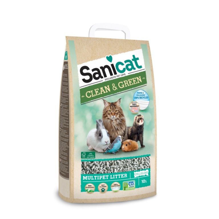 Sanicat Clean&Green cellulóz macskaalom (10 L)