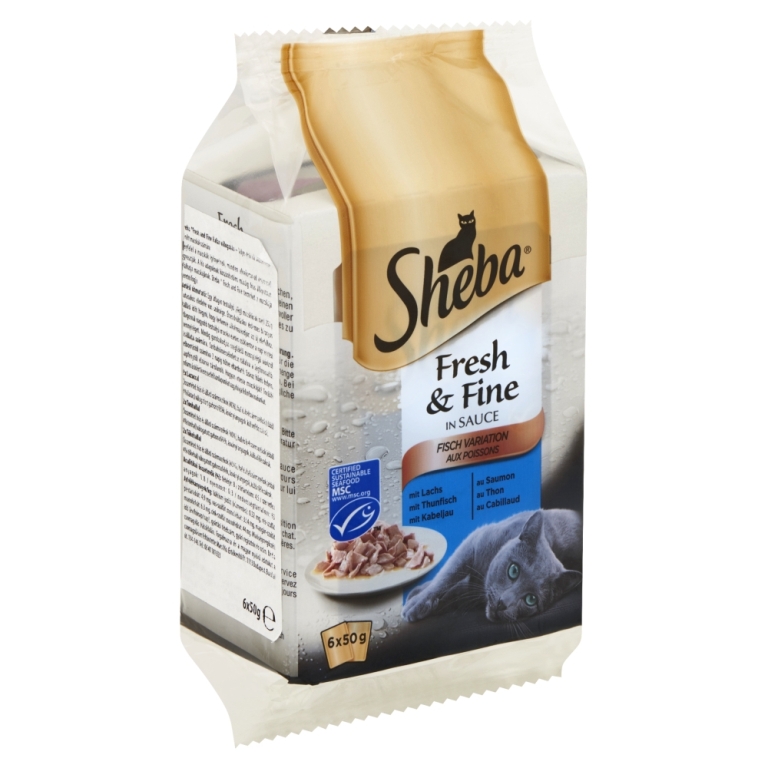 Sheba Fresh & Fine halas válogatás 6x50 g