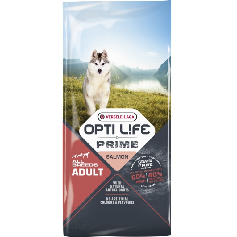Opti Life Prime Adult Salmon 12,5 kg