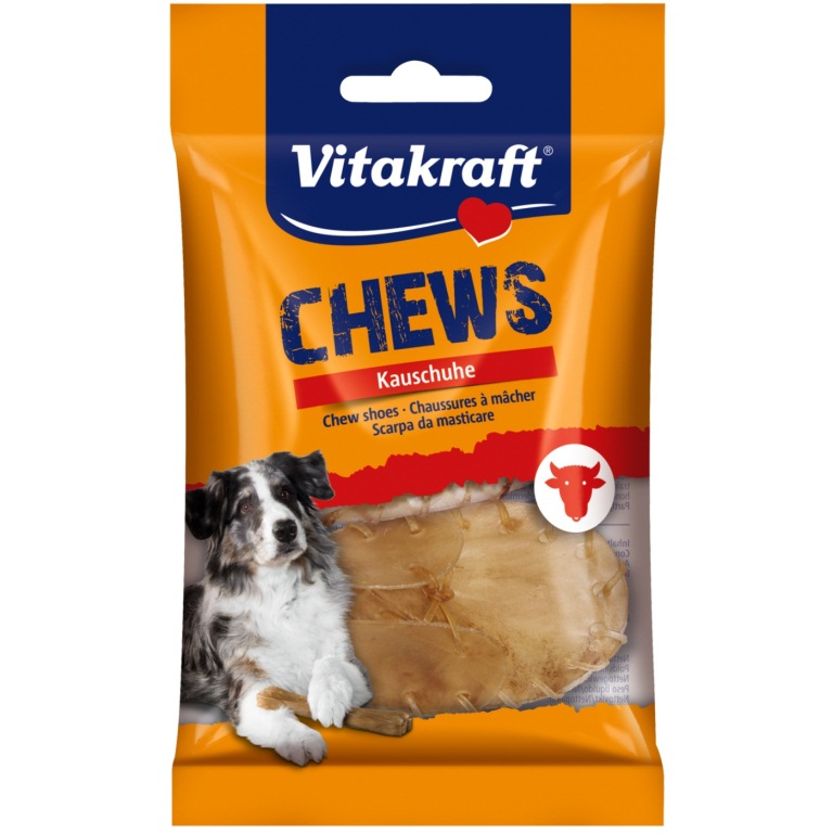 Vitakraft Chews préselt bőrcipő 13 cm (2 db)