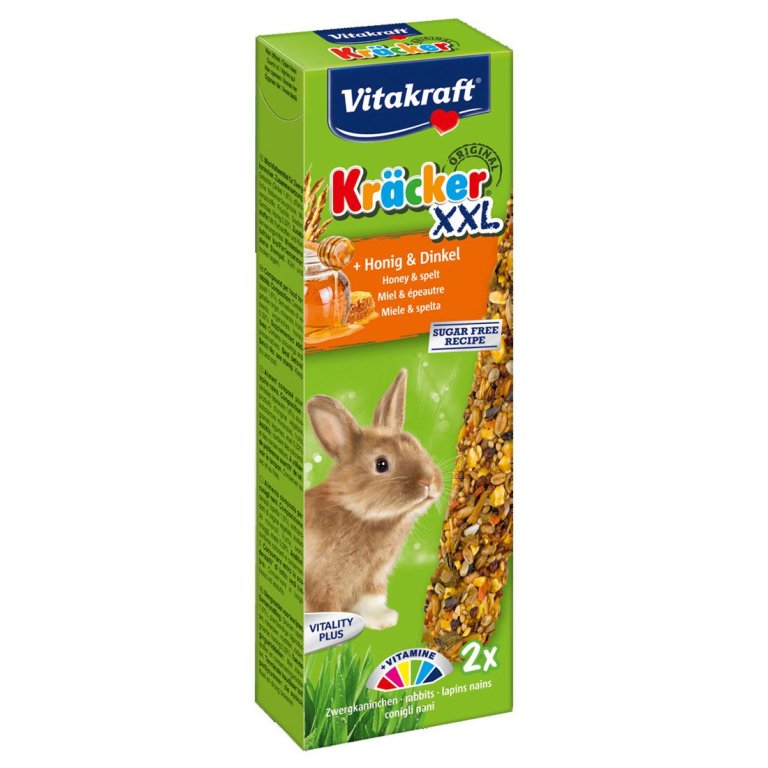 Vitakraft Kracker XXL - méz és tönköly nyúlnak (2 db)