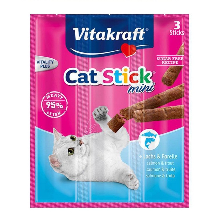 Vitakraft Cat Stick Mini - lazac és pisztráng (3 db)