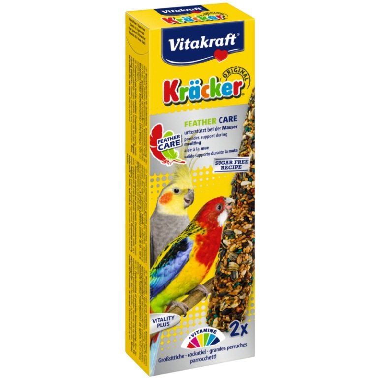 Vitakraft Kracker Feather Care - tollváltó nagy papagájnak (2 db)
