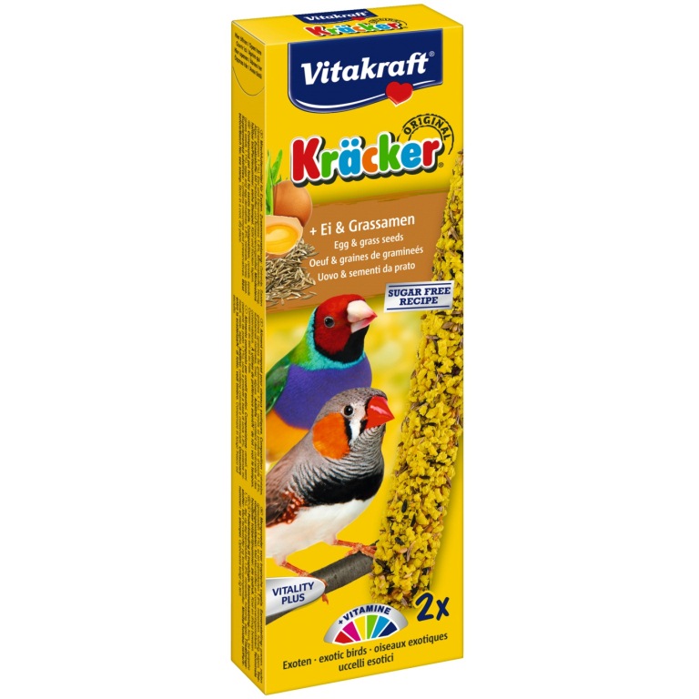 Vitakraft Kracker - tojás és fűmag törpepintynek(2 db)