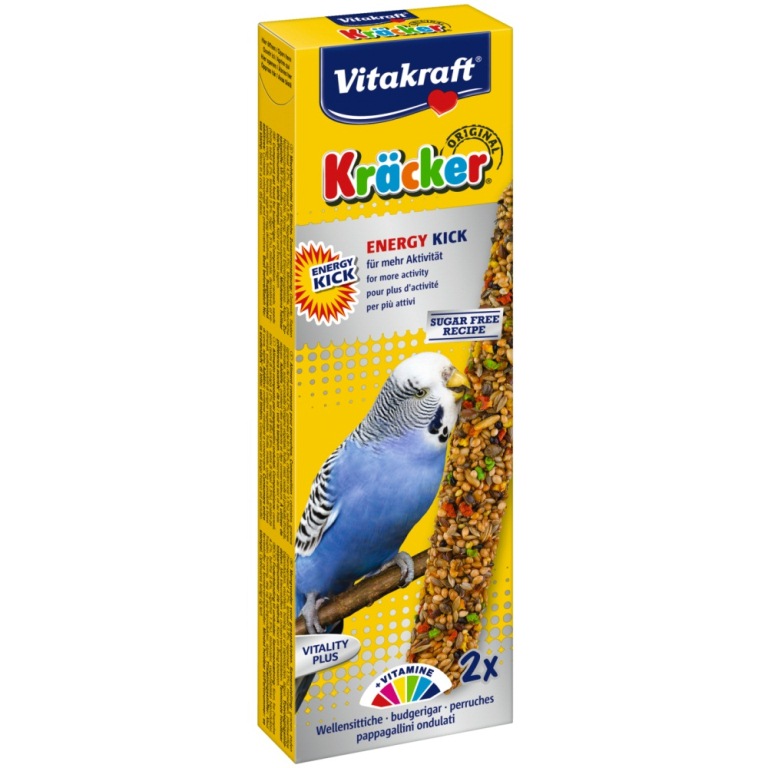 Vitakraft Kracker Energy Kick - erősítő hullámos papagájnak (2 db)