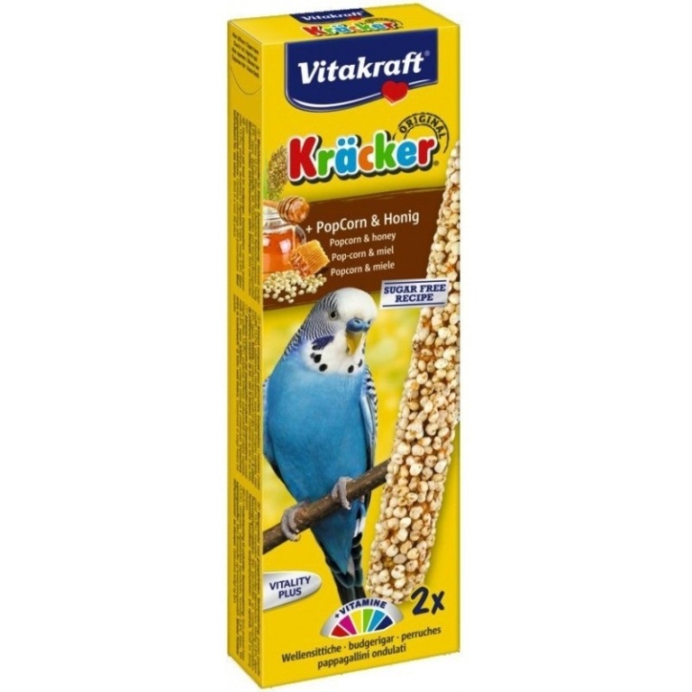 Vitakraft Kracker - popcorn és méz hullámos papagájnak (2 db)