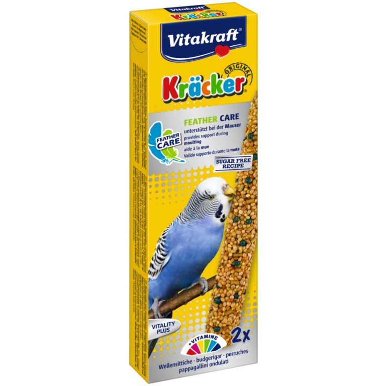 Vitakraft Kracker Feather Care - tollváltó hullámos papagájnak (2 db)