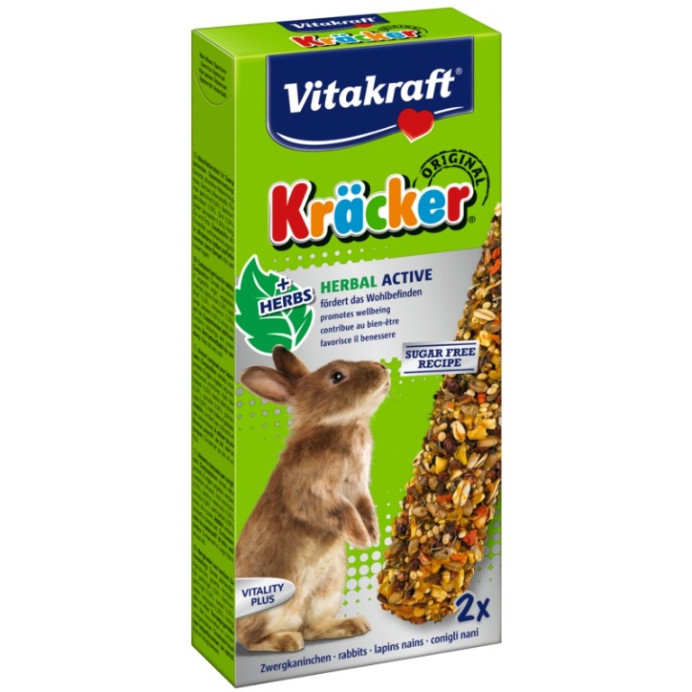 Vitakraft Kracker Herbal Active - gyögynövény nyúlnak (2 db)