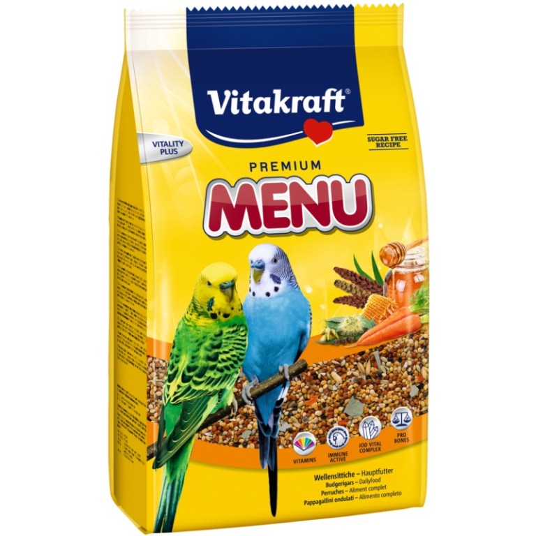 Vitakraft Prémium Menü hullámos papagájnak 500 g