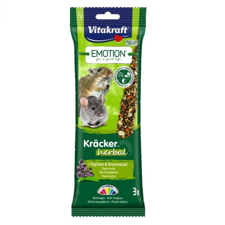 Vitakraft Emotion Kracker Herbal - kakukkfű és csalán hörcsögnek (3 db)