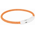 Trixie Safer Life világító USB nyakörv (L-XL) - narancssárga