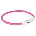 Trixie Safer Life világító USB nyakörv (XS-S) - pink