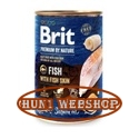 Brit Premium by Nature Paté hal és halbőr 800 g