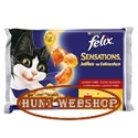 Felix Sensations - Ízletes válogatás zselében (Marha és Csirke)  4 x 85 g