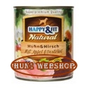 Happy&Fit Natural Huhn & Hirsch (csirke és szarvas) 800 g