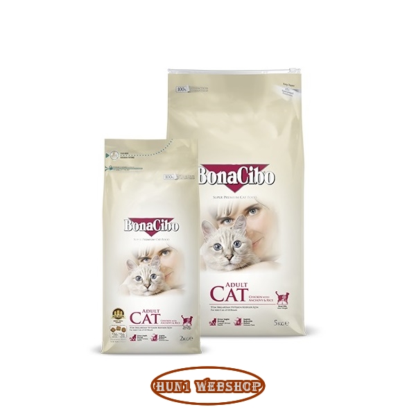 BonaCibo Adult Cat Chicken & Rice with Anchovy 2 kg