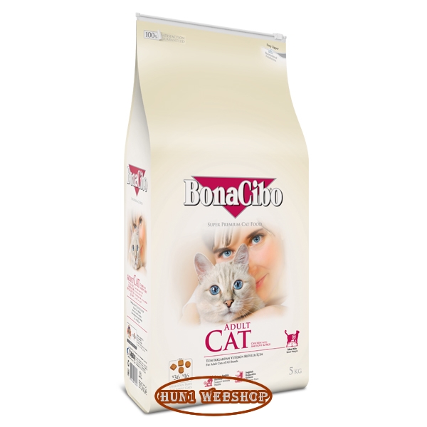 BonaCibo Adult Cat Chicken & Rice with Anchovy 15 kg