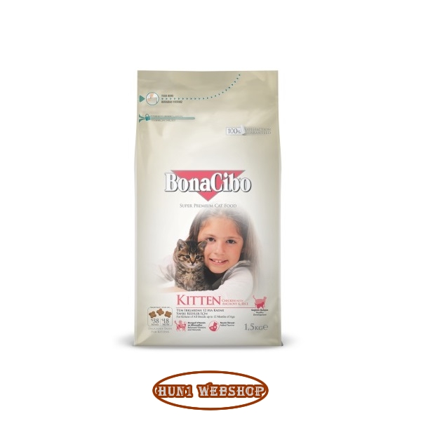BonaCibo Cat Kitten Chicken & Rice with Anchovy 15 kg