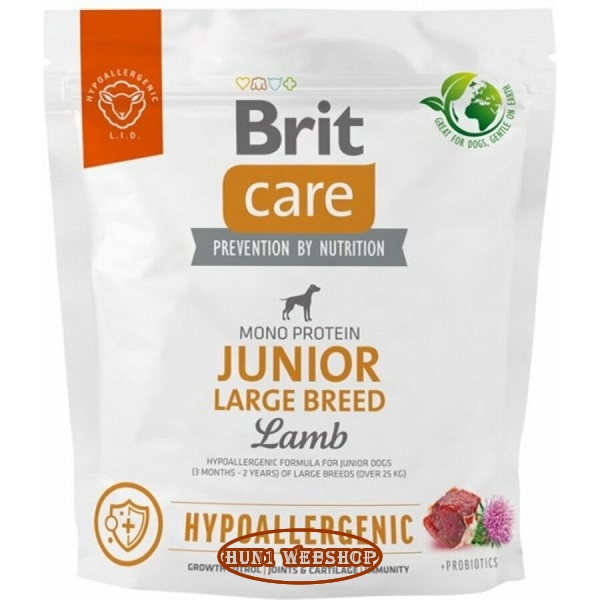 Brit Care Hypoallergenic Junior Large Breed Lamb 1 kg