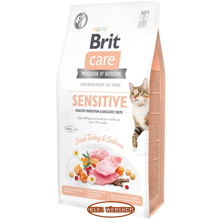 Brit Care Cat Grain Free SENSITIVE Turkey and Salmon 2 kg