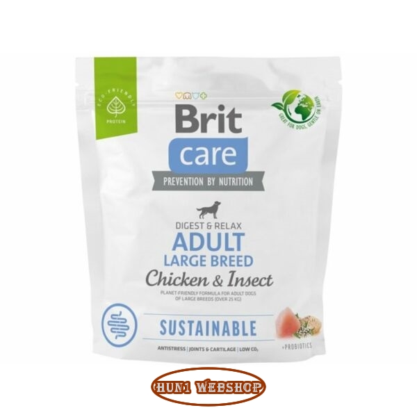 Brit Care Dog Sustainable Insect Adult Large Breed  1 kg