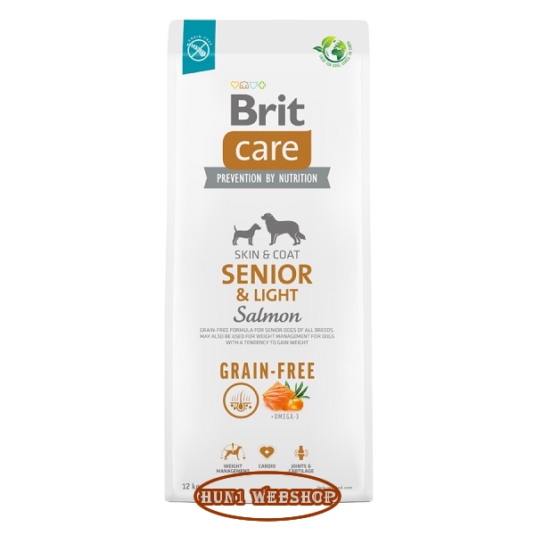 Brit Care Grain-Free Senior & Light Salmon & Potato 12 kg