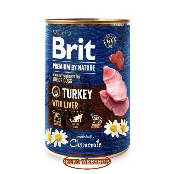 Brit Premium by Nature Paté Junior pulyka és máj 800 g