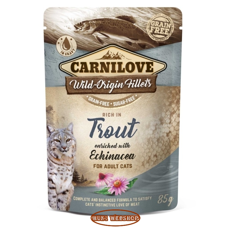 CarniLove Cat Trout & Echinacea (pisztráng-echinacea) 85 g