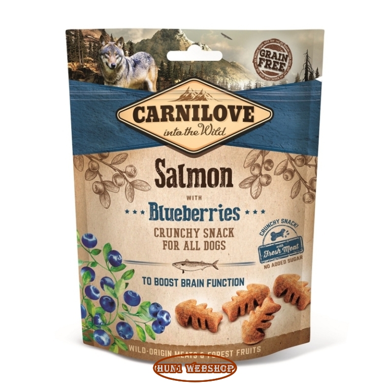 CarniLove Crunchy Snack Salmon & Blueberries (lazac-áfonya) 200 g