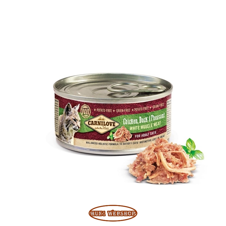 CarniLove Cat Chicken, Duck & Pheasant (csirke, kacsa és fácán) 100 g
