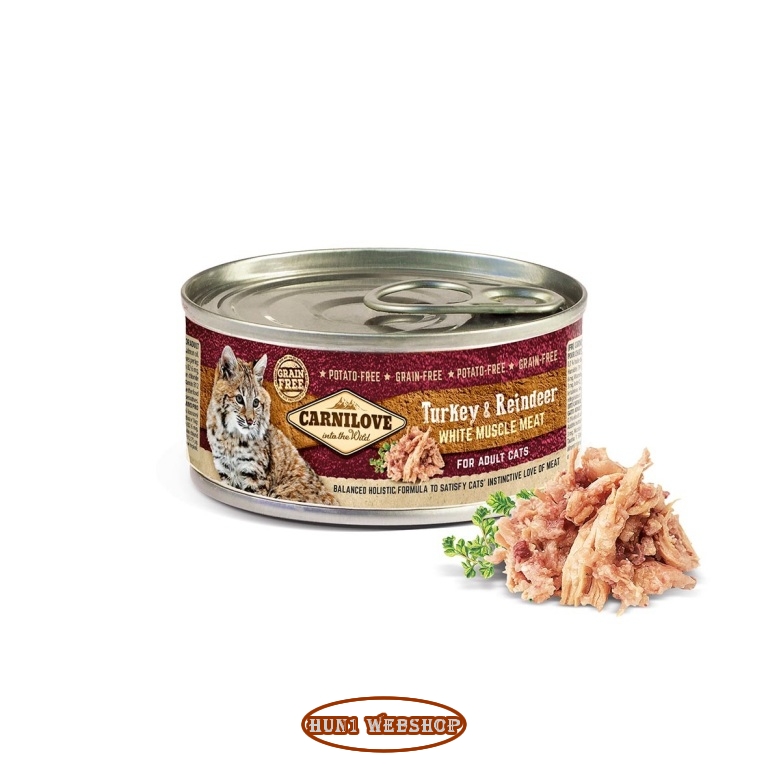 CarniLove Cat Turkey & Reindeer (pulyka-rénszarvas) 100 g