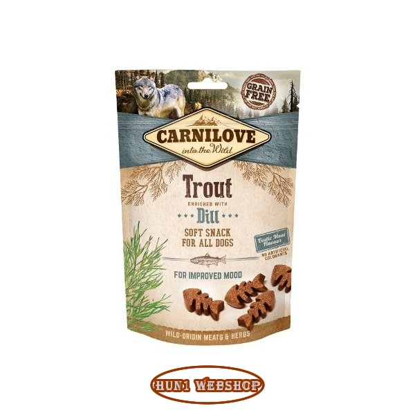 CarniLove Soft Snack Trout & Dill (pisztráng-kapor) 200 g
