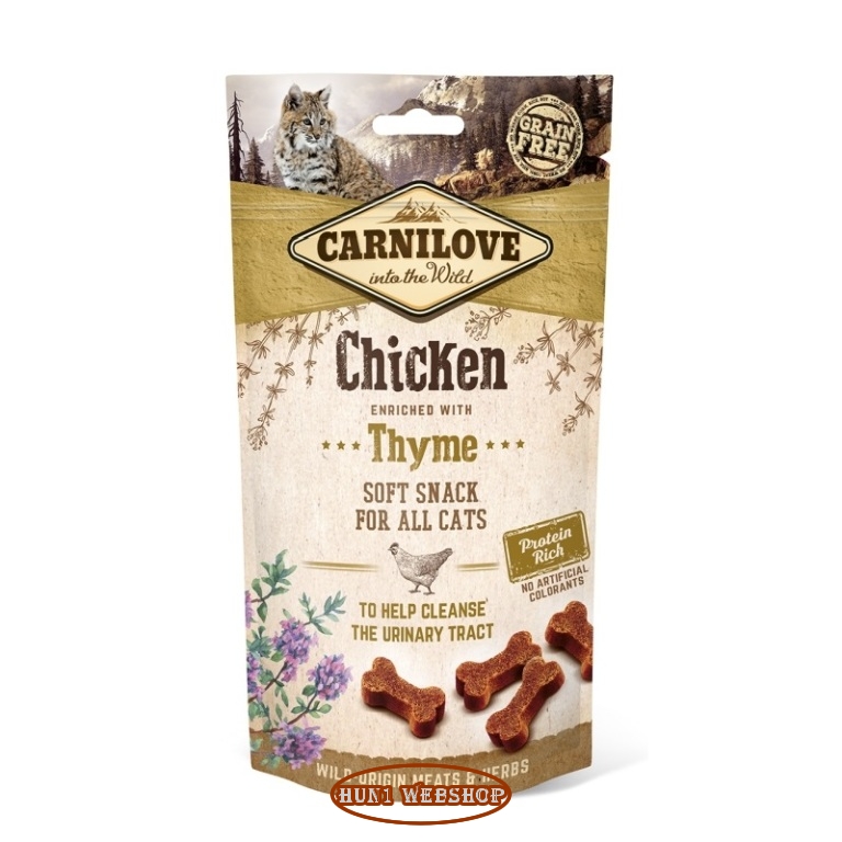 CarniLove Cat Soft Snack Chicken & Thyme (csirke-kakukkfű) 50 g