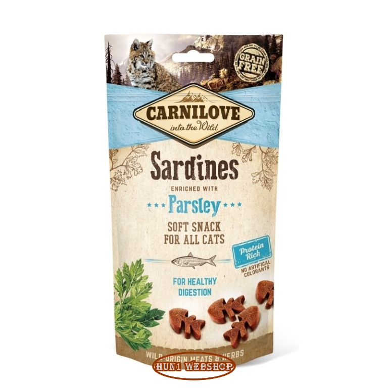 CarniLove Cat Soft Snack Sardines & Parsley (szardínia-petrezselyem) 50 g