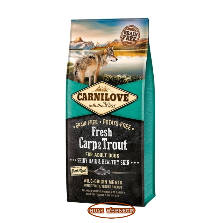 CarniLove Fresh Adult Carp & Trout (ponty-pisztráng) 12 kg