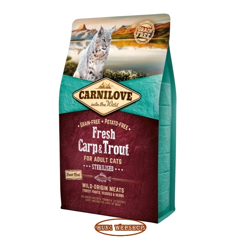 Carnilove Fresh Adult Cat Carp&Trout Sterilised (ponty-pisztráng) 2 kg